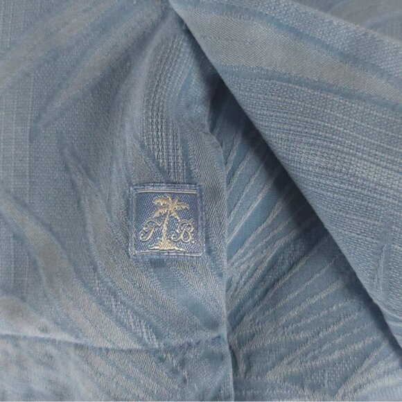 Tommy Bahama SILK Blend SS PALM FERN Print Button up Shirt Textured Size M - Picture 13 of 13